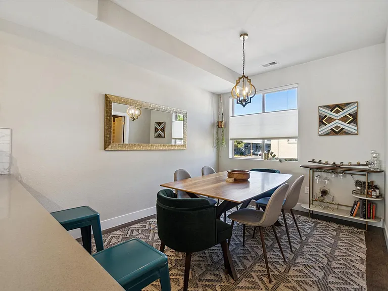 Dining area next to kitchen