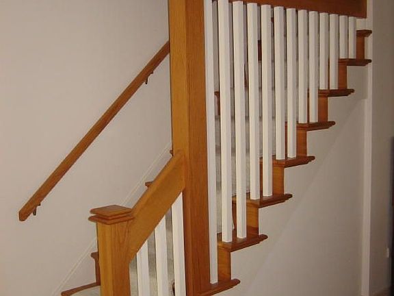 Custom hardwood staircase