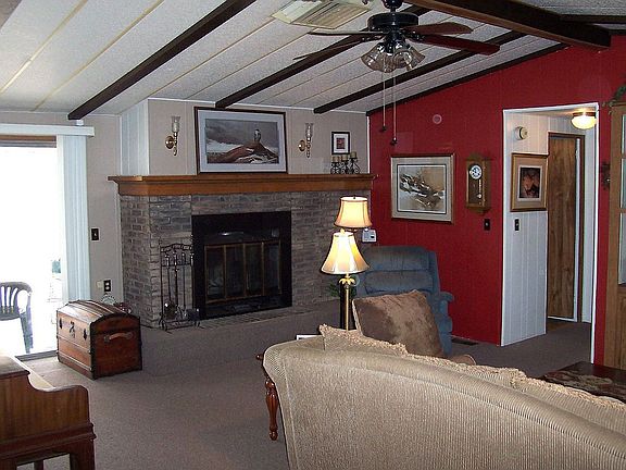 Living Room With Fireplace