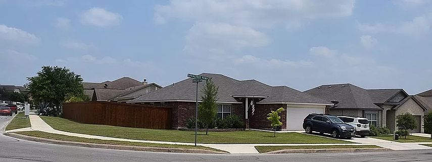 Nice one story home on large corner lot.