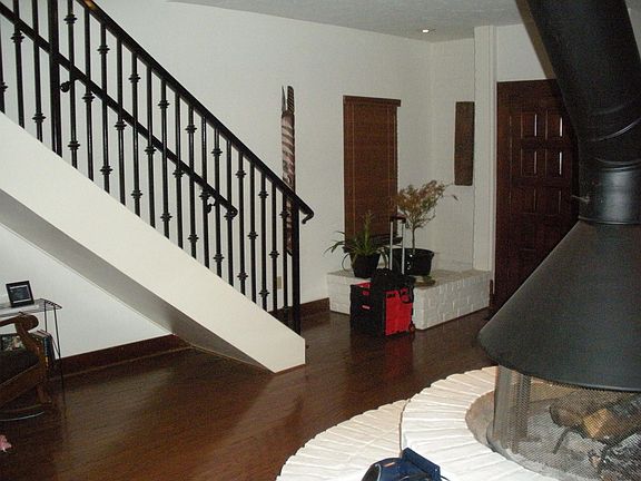 Beautiful staircase and hardwood floors