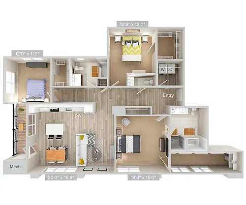 Floor plan C3PS-1714-sig-wd