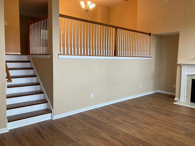 Great room leading to dining and kitchen
