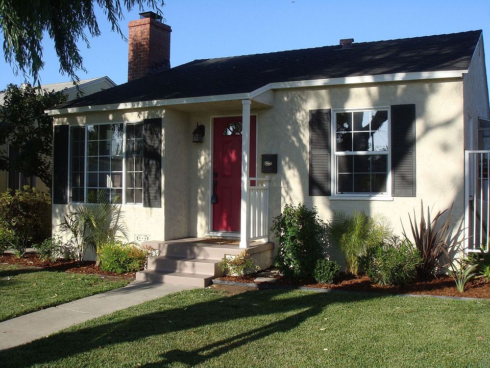 Front of home, at a right angle