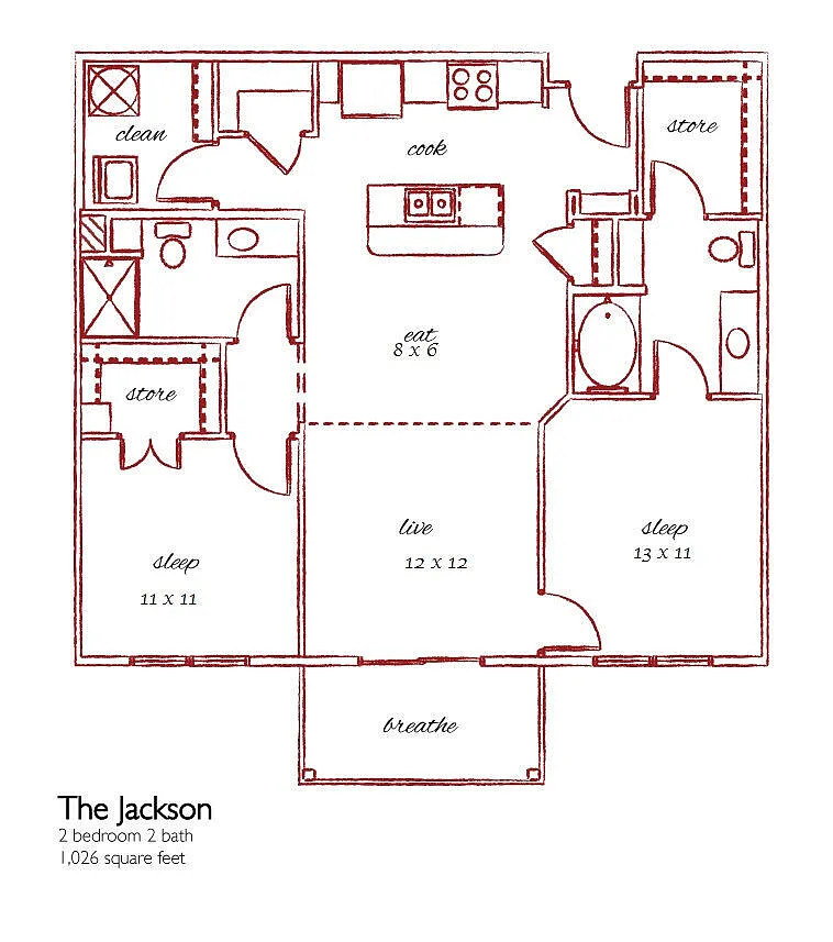 Floor plan The Jackson