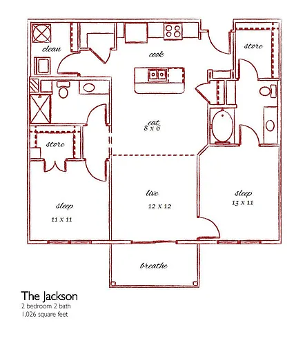 Floor plan The Jackson
