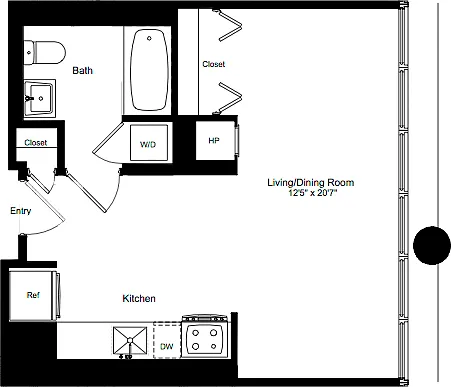 Floor plan Studio C 2