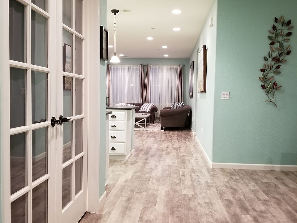 Front door to back of house