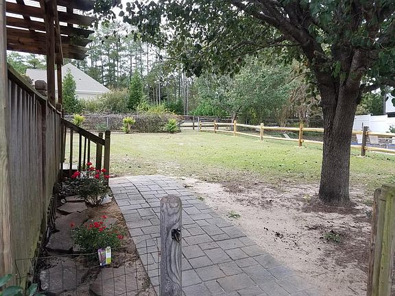 Fenced back yard