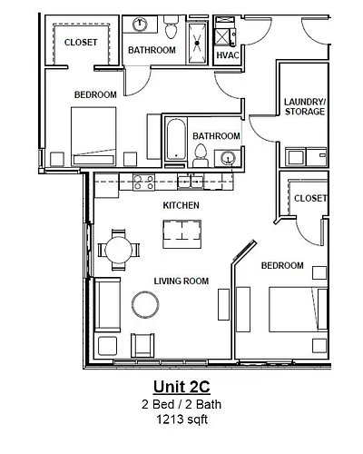 Floor plan 2C-M