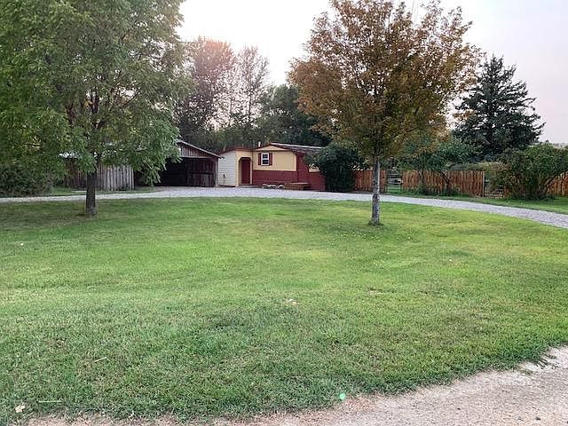 front view, garage, circular driveway