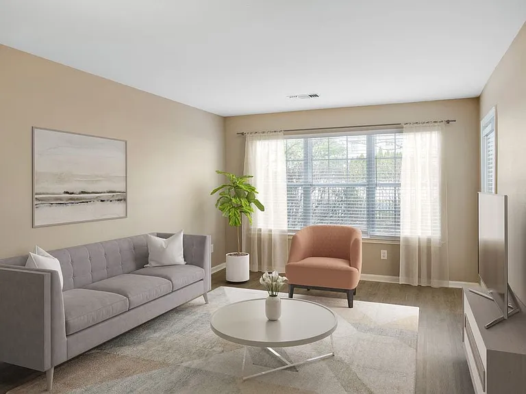 Upgrade Scheme II living room with hard surface flooring