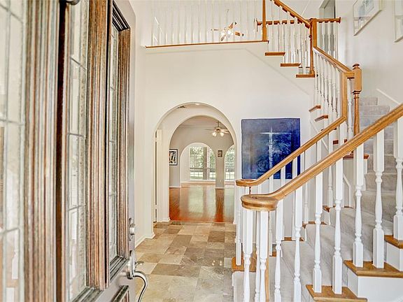 Warm and inviting entry.
