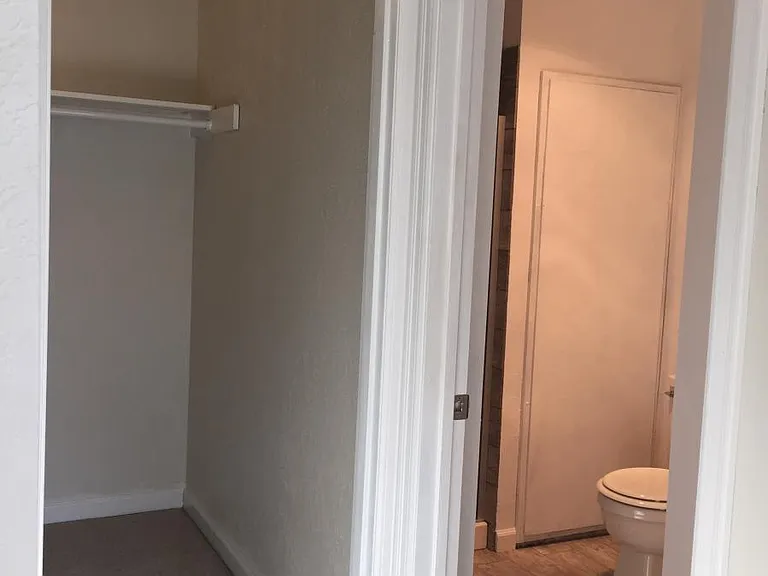 big walk-in closet and remodeled master bathroom