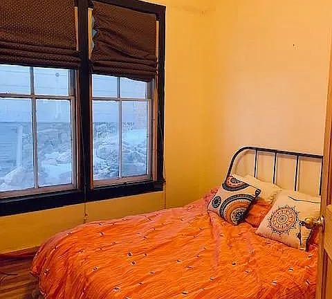 Bedroom, off of the kitchen.