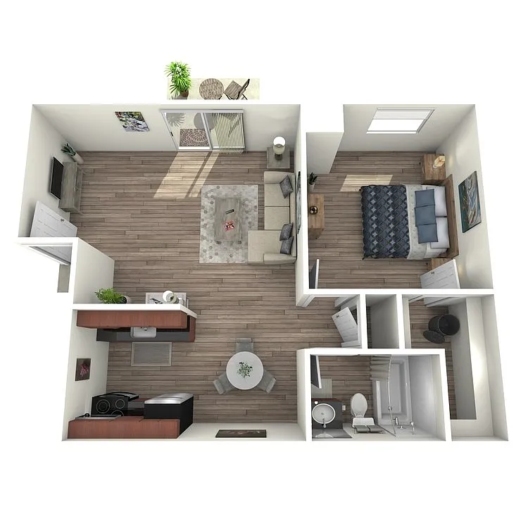 Floor plan 1 Bedford Upstairs