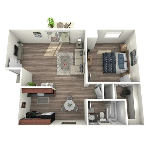 Floor plan 1 Bedford Upstairs