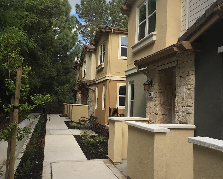 End unit lane Front door facing beautiful landscape