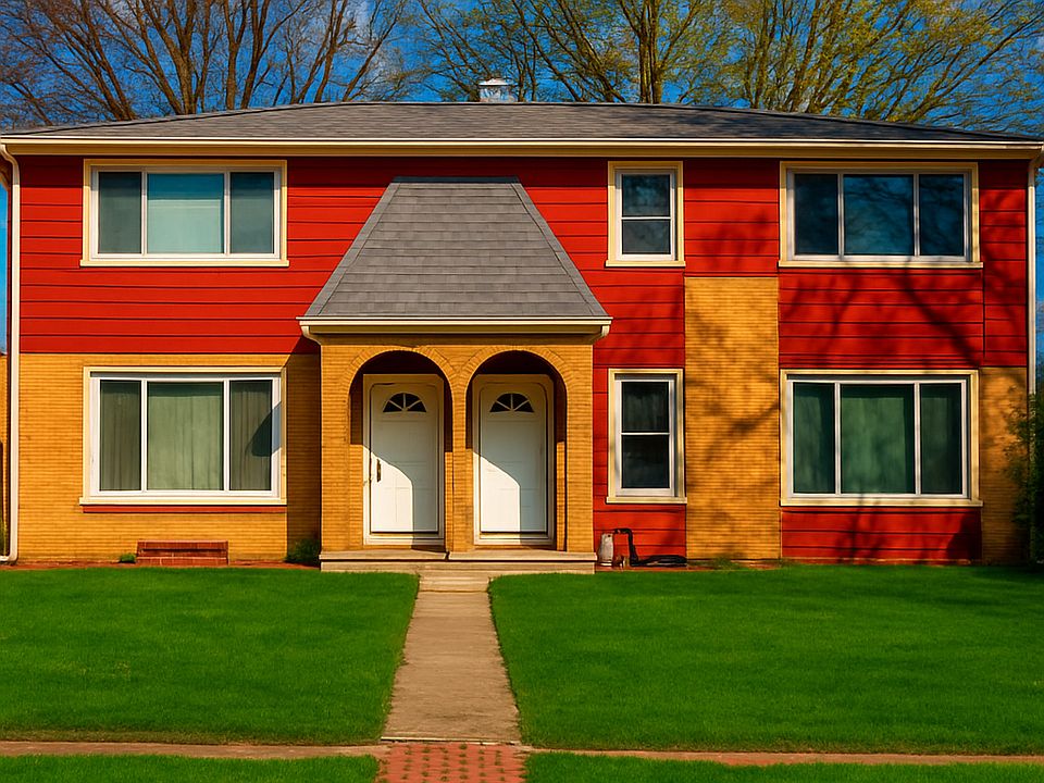 2 Unit building. Unit 2 is bigger on the right.
