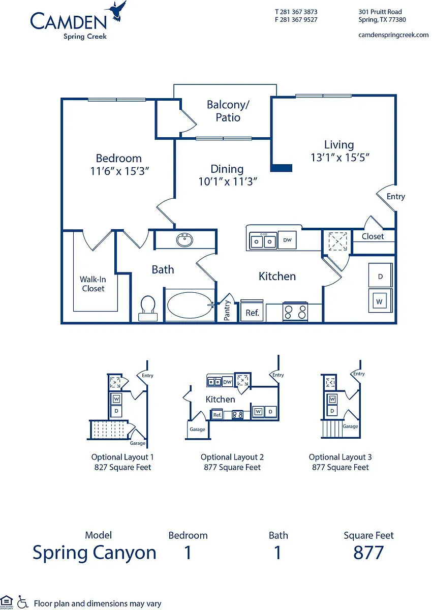 Floor plan Spring Canyon 3