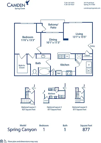 Floor plan Spring Canyon 3