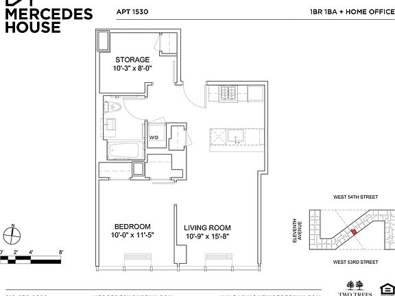 2nd image of 550 W 54th St APT 1530