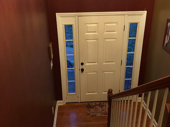 Wood stairs from main floor