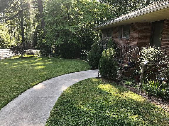 Looking west from driveway