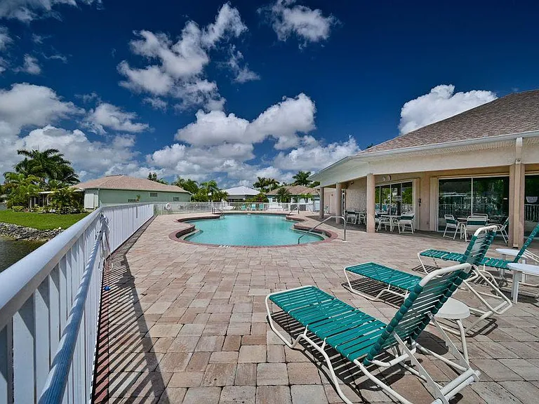 POOL with lake views