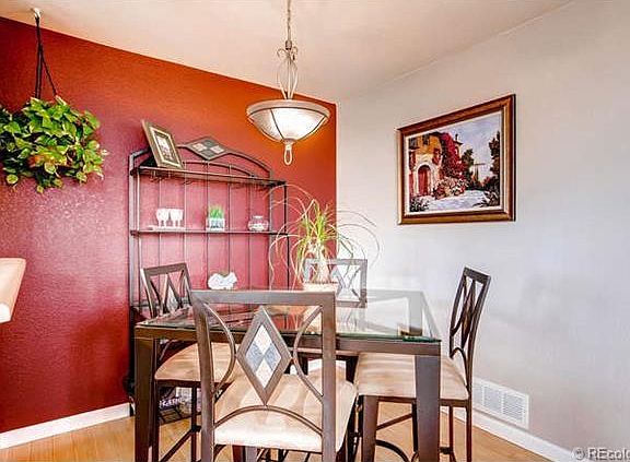 Dining room on main floor, adjacent to kitchen and living room