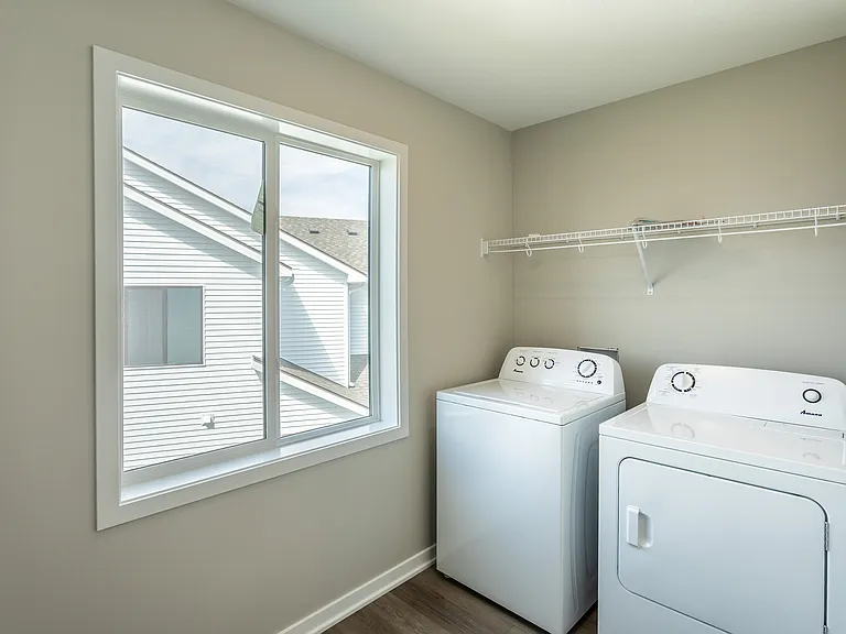 Full-size washer/dryer included. Large walk in laundry room.