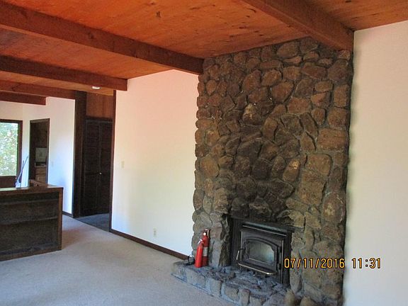 Living room with fireplace