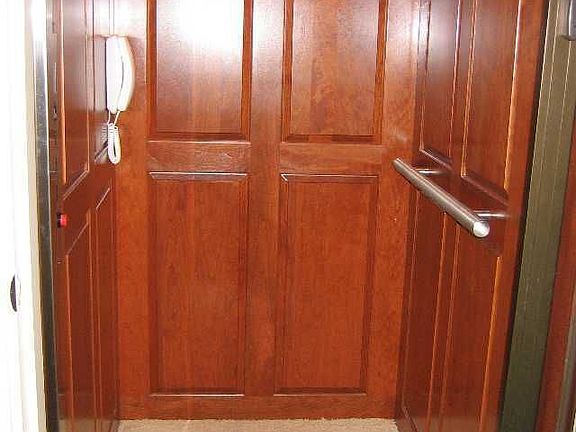 Elevator, Cherry Paneled