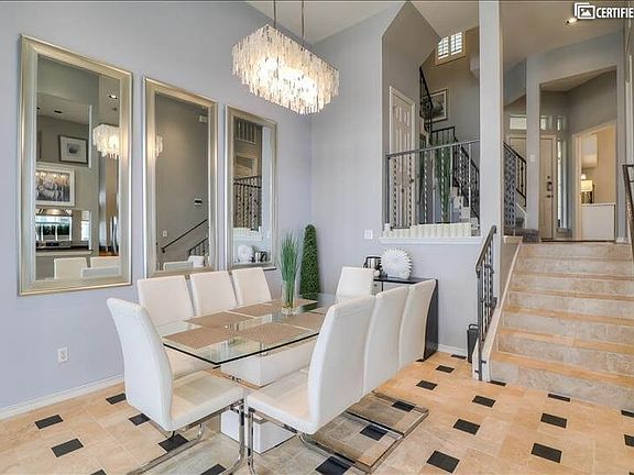 Dining room adjacent to the living room.