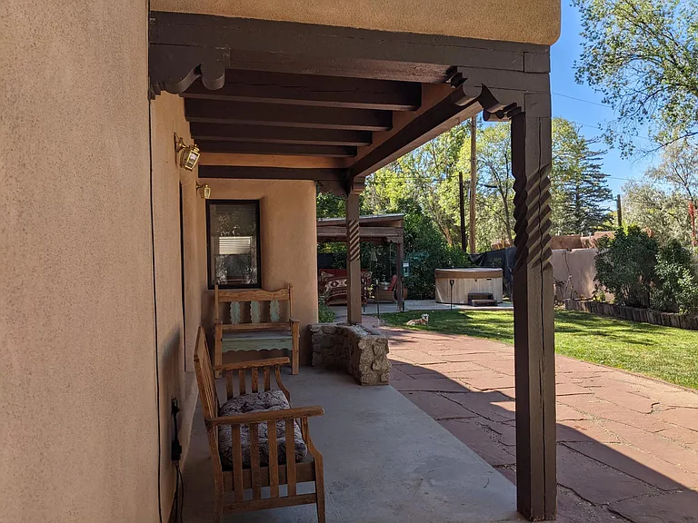 Back yard - patio and hot tub