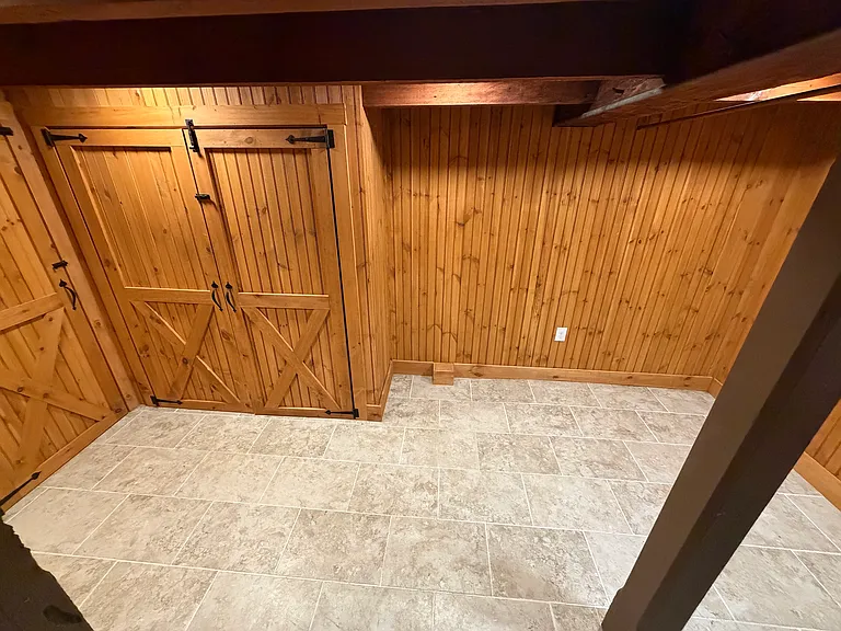 View from stairs