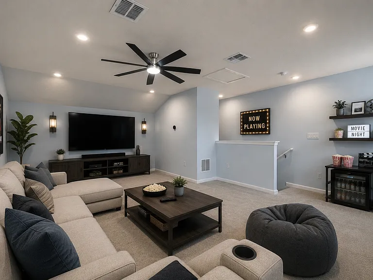Virtually staged loft