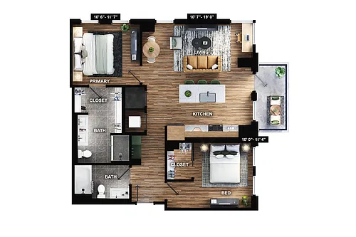 Floor plan B1-B