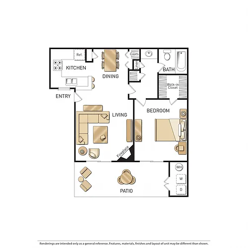 Floor plan One Bedroom