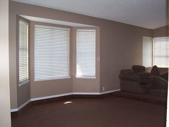 Living room with Bay window