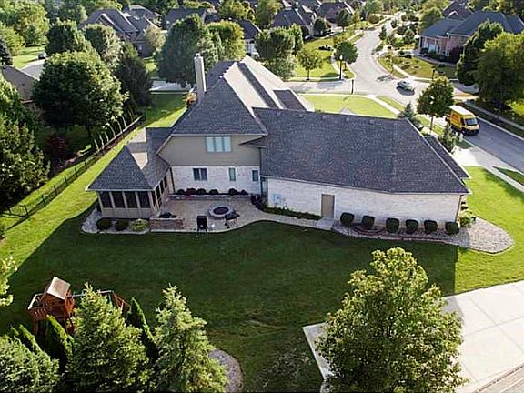 Aerial View. Back of home