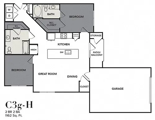 Floor plan C3g-H