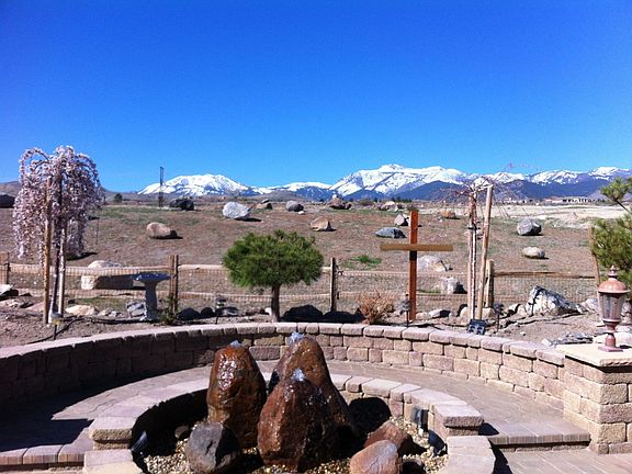 Water Bubbler looking up at Mt Rose