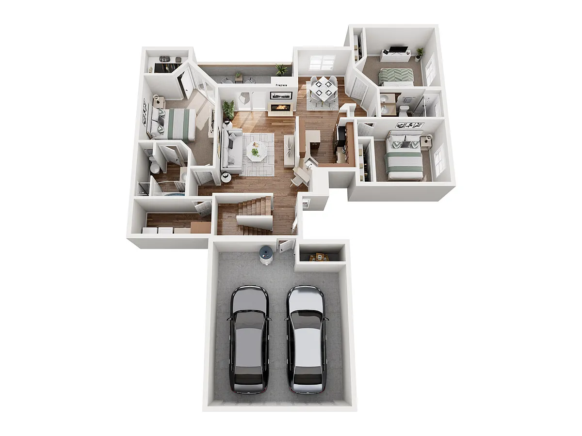 Floor plan 3x2 B - Reno