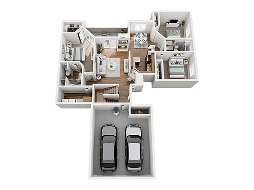 Floor plan 3x2 B - Reno