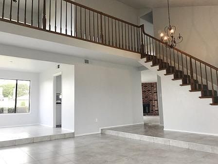 Living Room with stairs