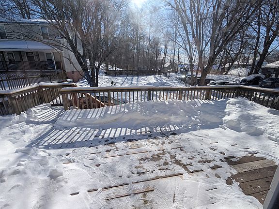 Back deck overlooking back yard