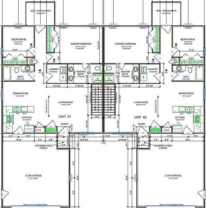 Main floor view/Both units