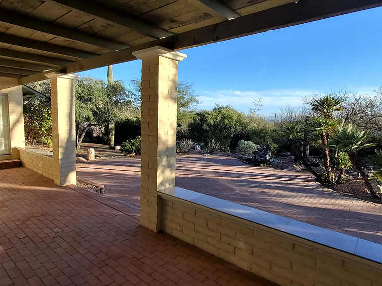 Covered Back patio area.