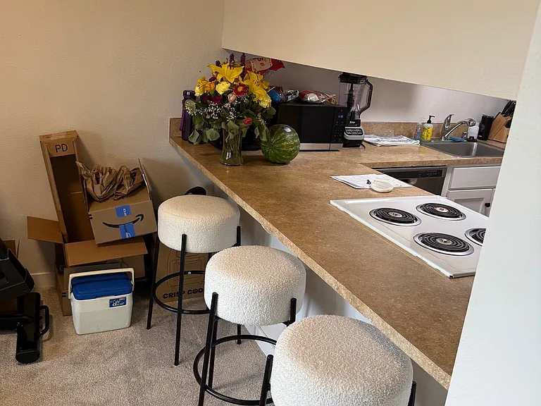 Seating at kitchen counter